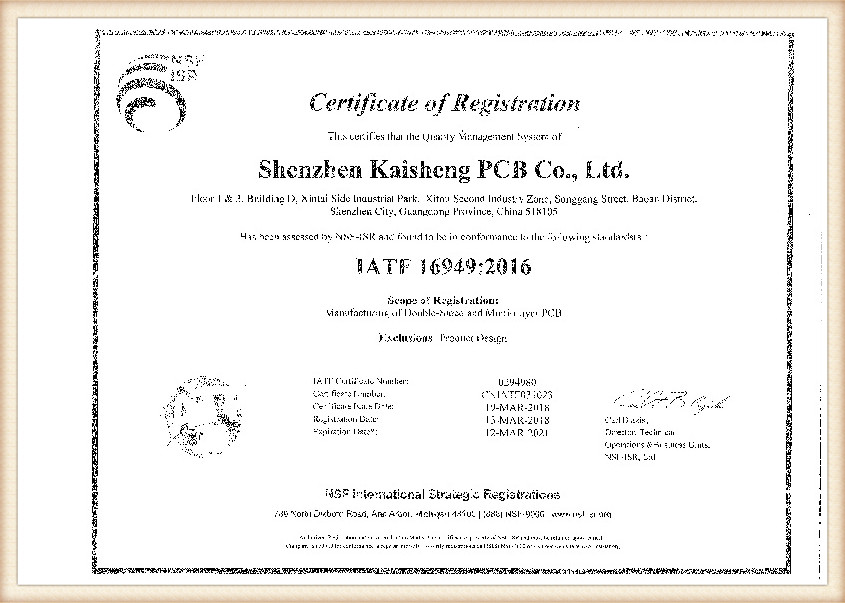 IATF 16949 sertifikatai