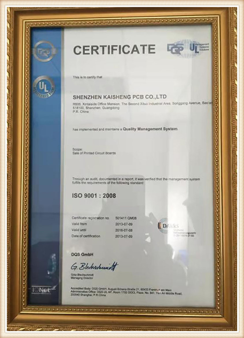 Certificat ISO 9000